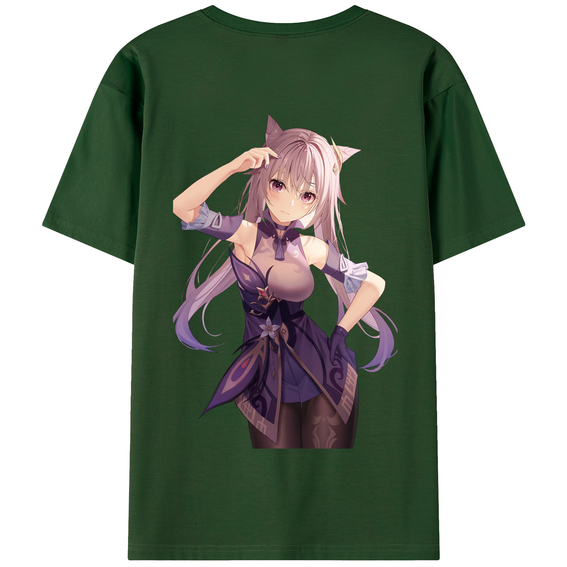 げんし神 刻晴 こくせい genshin Kokusei 綿100％半袖Tシャツ（背面プリント）